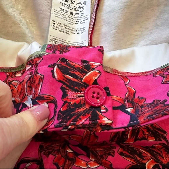 M Missoni Women’s Designer Luxury Cotton Silk Hot Pink Maximalist Pattern Pants - Picture 3 of 13